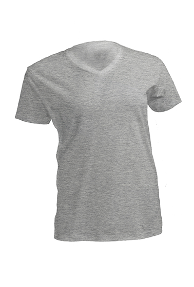 CURVES V-NECK ( JHK T-SHIRT ) grigio melange